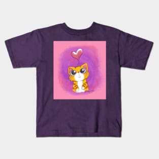 Purrfect Love! Kids T-Shirt